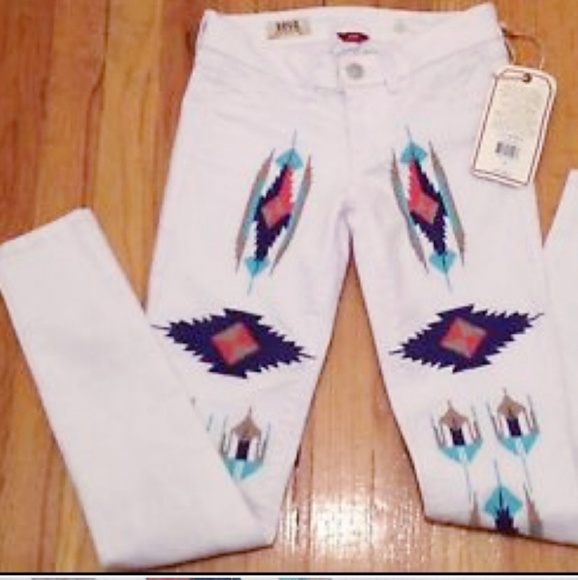EMBROIDERED Aztec Tribal Navaho Southwest Jeans NWT by Design Lab Only 1 left - Picture 6 of 9